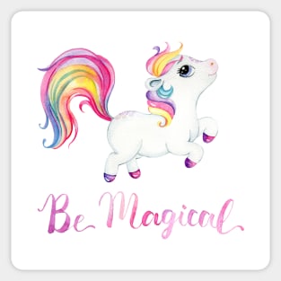 Little baby Unicorn illustration Sticker